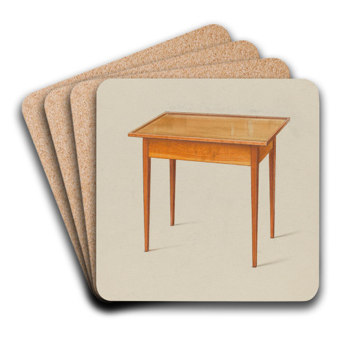 Shaker Small Table by Alfred H. Smith Art Drink Coaster set Shaker Small Table by Alfred H. Smith Art Drink Coaster set