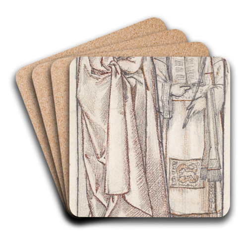 St Nicholas and St Stephen by Sir Edward Coley Burne-Jones Art Drink Coaster set St Nicholas and St Stephen by Sir Edward Coley Burne-Jones Art Drink Coaster set