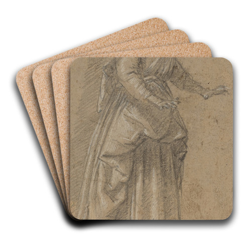 Woman Walking to the Right by Giovanni Baglione Art Drink Coaster set