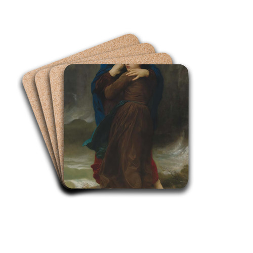 L'orage by William Bouguereau Drink Coasters - set of 4