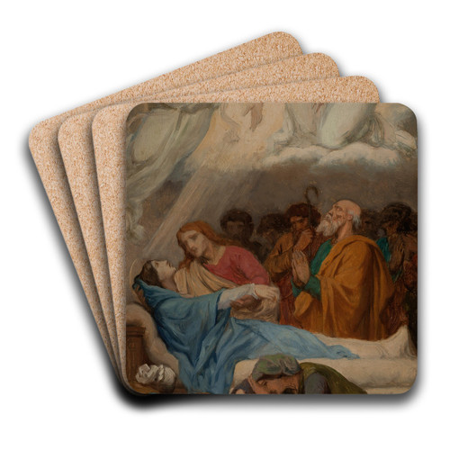 La Mort de la Vierge by mile Bin Art Drink Coaster set