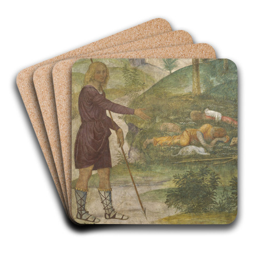Cephalus and the Nymphs by Bernardino Luini Art Drink Coaster set