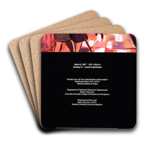 Arthritis and osteoporosis by National Institutes of Health Art Drink Coaster set