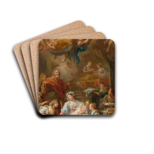 The Birth of the Virgin by Sebastiano Conca Drink Coasters - set of 4