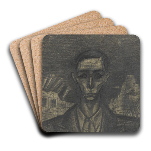 Selbstportrt by Karl Wiener Art Drink Coaster set