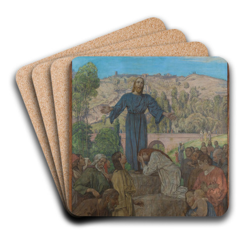 Christus als Lehrer by Hans Thoma Art Drink Coaster set
