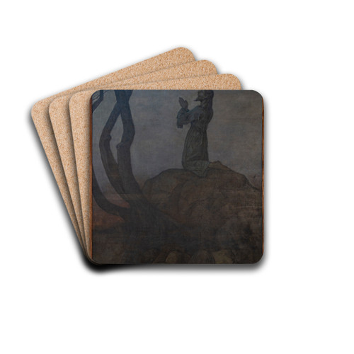 Christus am lberg by Hans Thoma Drink Coasters - set of 4
