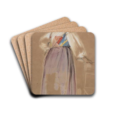 A Spanish woman by John Frederick Lewis Drink Coasters - set of 4