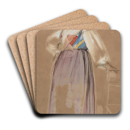 A Spanish woman by John Frederick Lewis Art Drink Coaster set