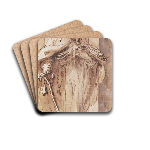 Saint Anthony the Abbot by Alonso Cano Drink Coasters - set of 4