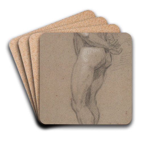 Standing MaleNude by Abraham Bloemaert Art Drink Coaster set