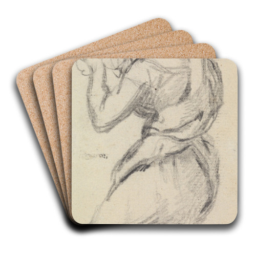 Study For, Christ's Entry into Jerusalem.. by Benjamin Robert Haydon Art Drink Coaster set