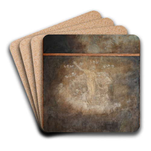 Weihnachtstriptychon; Verkndigung an die Hirten by Hans Thoma Art Drink Coaster set
