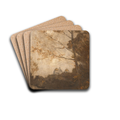 Le parc Montsouris by Auguste Pointelin Drink Coasters - set of 4