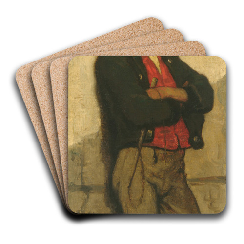 Italian Boy by William Morris Hunt Art Drink Coaster set