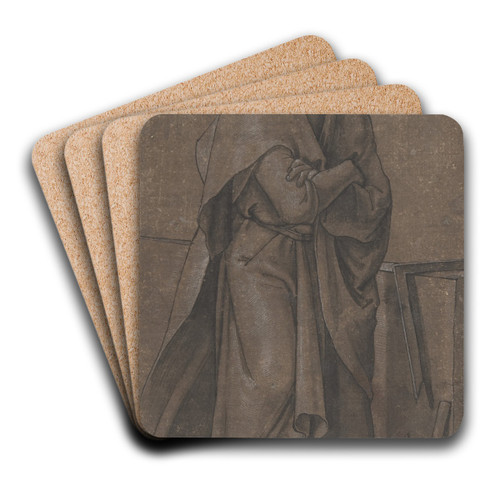Saint Thomas by Hans Holbein The Younger Art Drink Coaster set