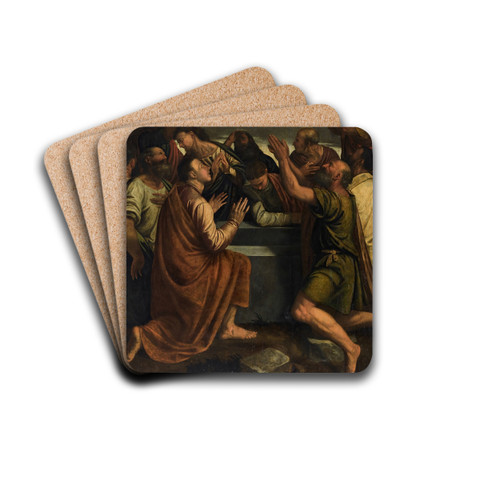 TheAssumption and Coronation of the Virgin by Callisto Piazza Drink Coasters - set of 4