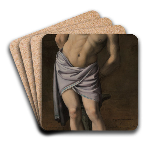 Christ at the Column by Domenichino Art Drink Coaster set