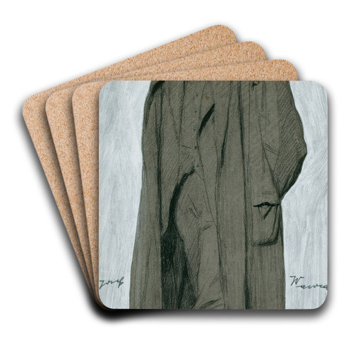 Prof. Rudolf Bacher by Josef Wawra Art Drink Coaster set