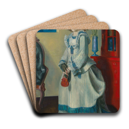 LadyJean by George Wesley Bellows Art Drink Coaster set