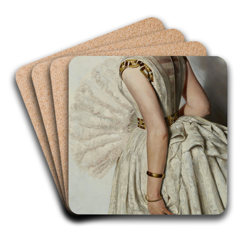 Portrait of the Fiance by Jacek Malczewski Art Drink Coaster set Portrait of the Fiance by Jacek Malczewski Art Drink Coaster set