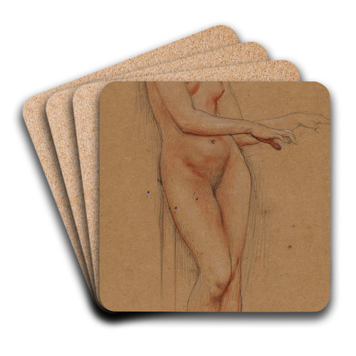 Etude de femme nue by Luc-Olivier Merson Art Drink Coaster set