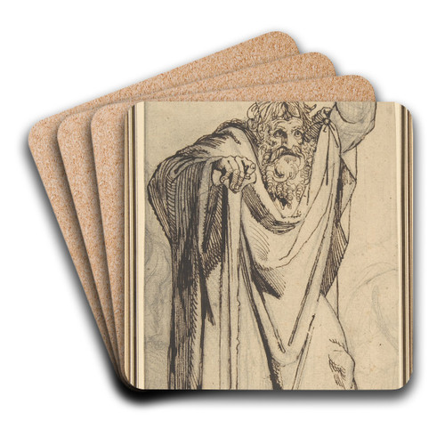 Study for the Prophet Jeremiah by Henry Fuseli Art Drink Coaster set
