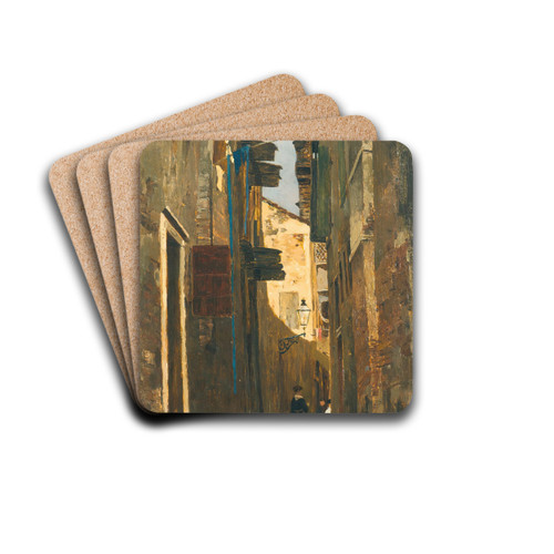 A Lane In Italy by Tina Blau Drink Coasters - set of 4