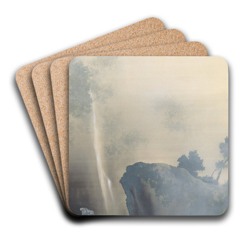 Towing a Boat by Yokoyama Taikan Art Drink Coaster set