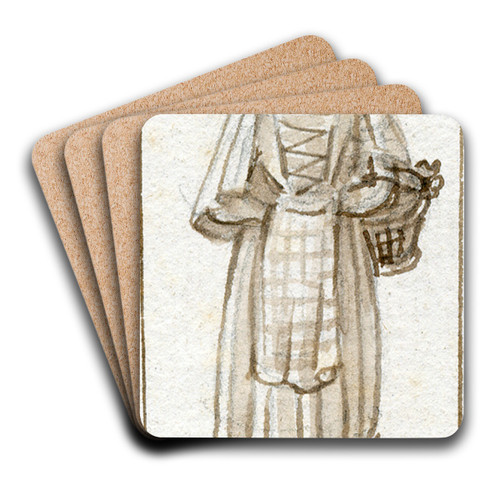 Spaanse klederdracht by Otto Howen Art Drink Coaster set Spaanse klederdracht by Otto Howen Art Drink Coaster set
