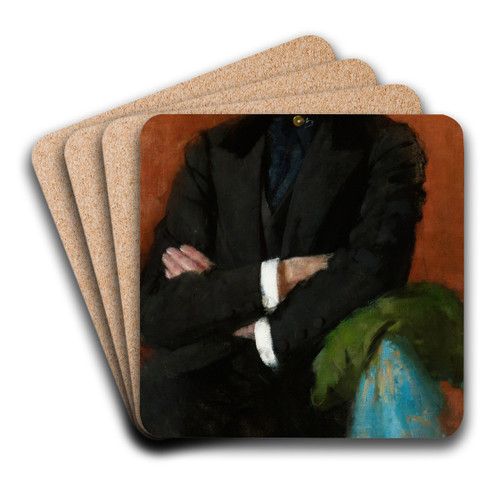 Portrait of Jzef Czajkowski by Olga Boznanska Art Drink Coaster set