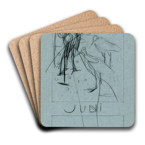 Watervogels, juli by Theo van Hoytema Art Drink Coaster set