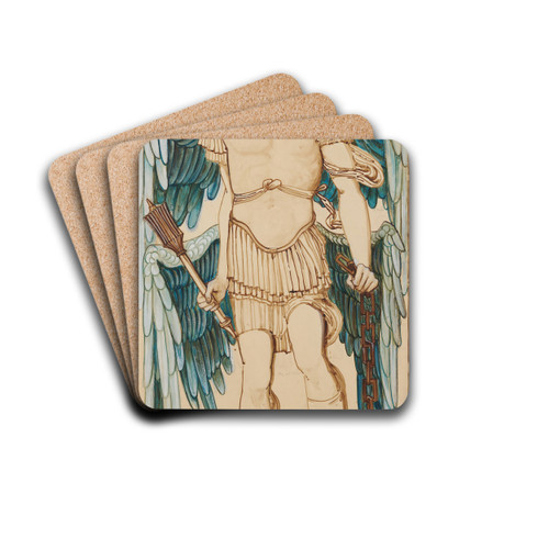 The Angels of the Hierarchy - Principates by Sir Edward Coley Burne-Jones Drink Coasters - set of 4