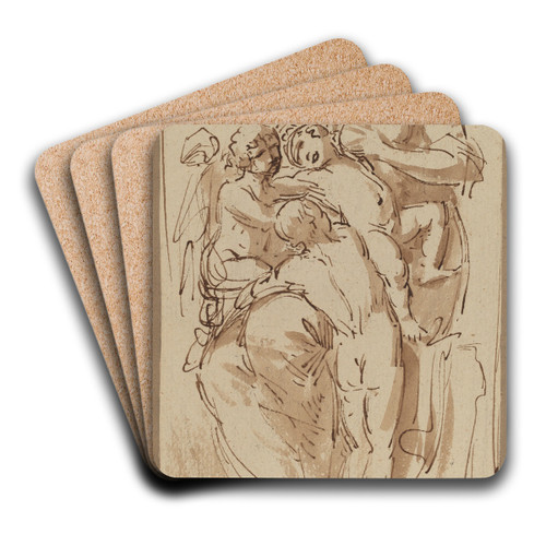 Charity by Benjamin West Art Drink Coaster set