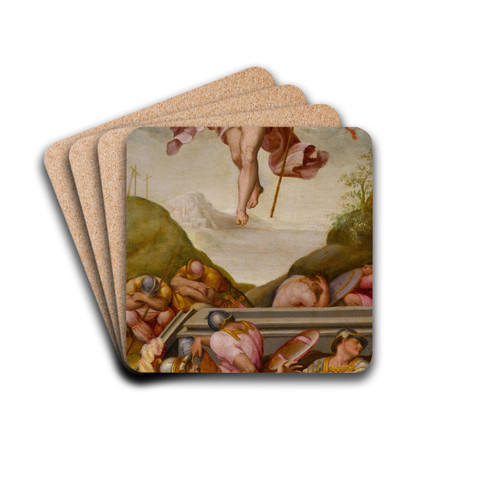 The Resurrection of Christ by Tommaso d'Antonio Manzuoli Drink Coasters - set of 4