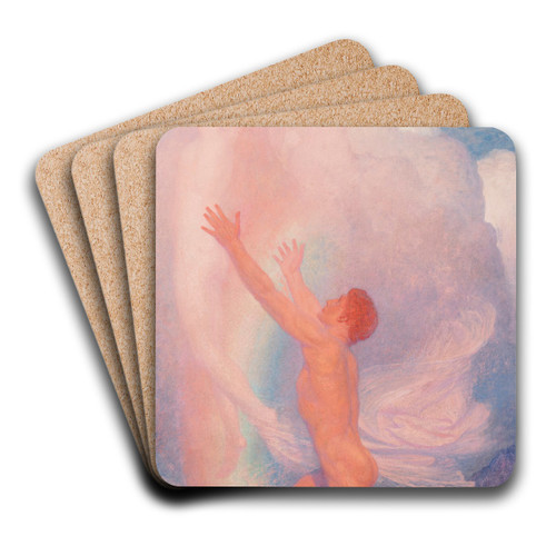 The Ideal or In Quest of Truth by Frank Dicksee Art Drink Coaster set