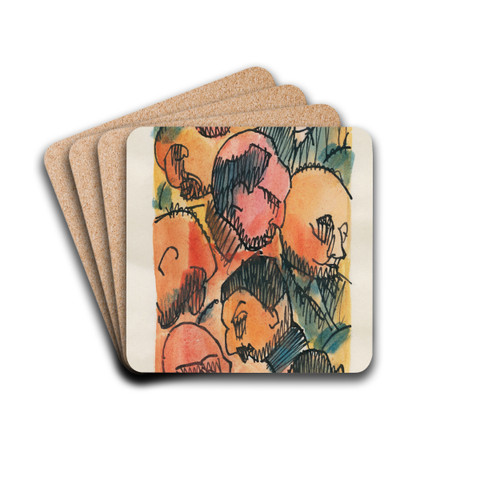Idiotie by Karl Wiener Drink Coasters - set of 4