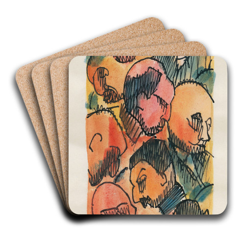 Idiotie by Karl Wiener Art Drink Coaster set