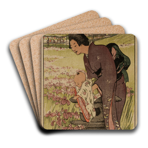 A Day in June by Helen Hyde Art Drink Coaster set A Day in June by Helen Hyde Art Drink Coaster set