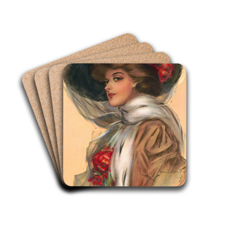 From Broadway by Hamilton King Drink Coasters - set of 4