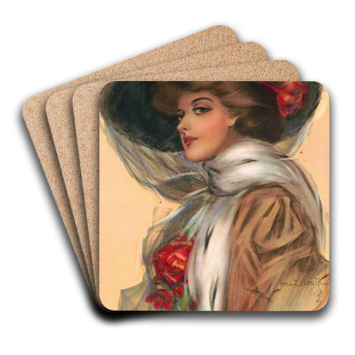 From Broadway by Hamilton King Art Drink Coaster set