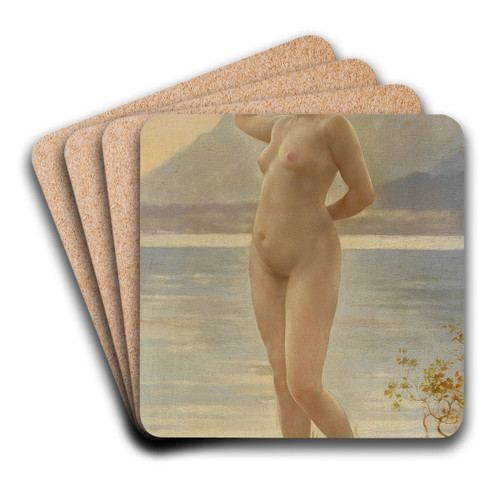 Aus dem Bade by Daniel Hock Art Drink Coaster set