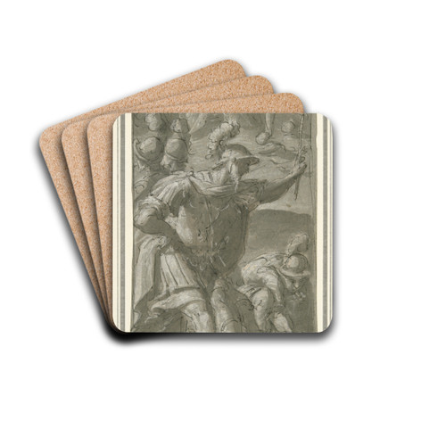 Gideon Choosing hisArmy by Giovanni Mauro della Rovere Drink Coasters - set of 4