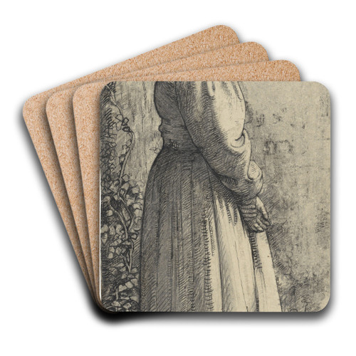 Staande vrouw, van opzij by Richard Nicolas Roland Holst Art Drink Coaster set