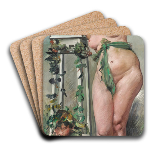 Bacchantin by Lovis Corinth Art Drink Coaster set