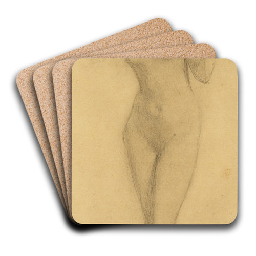 Femme nue by Pascal-Adolphe-Jean Dagnan-Bouveret Art Drink Coaster set
