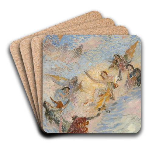 Apollon et les muses by Henri Martin Art Drink Coaster set Apollon et les muses by Henri Martin Art Drink Coaster set