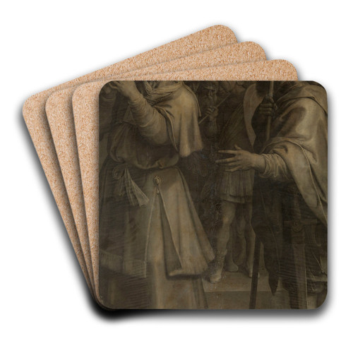 Abraham and Melchizedech by Ambrosius Francken I Art Drink Coaster set