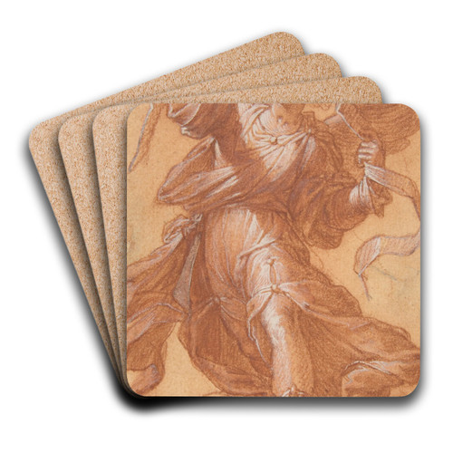 Angel with a Banderole by Camillo Procaccini Art Drink Coaster set