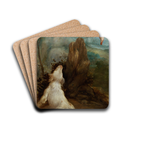 The Abduction of Ganymede by Correggio Drink Coasters - set of 4